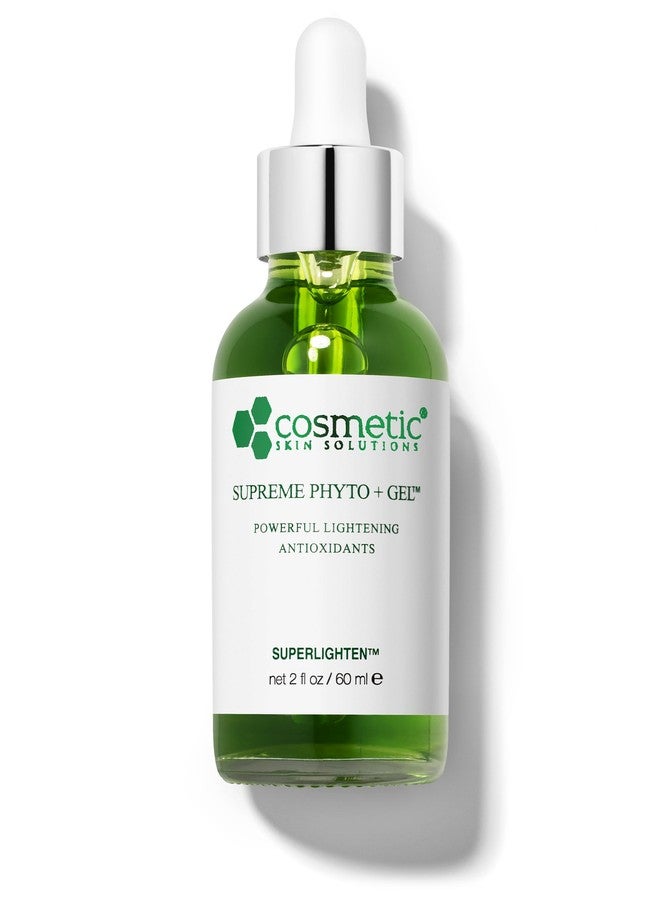 Supreme Phyto + Gel Brightening Face Serum with Kojic Acid, Arbutin & Hyaluronic Acid – Helps Reduce Appearance of Dark Spots, Uneven Skin Tone & Hyperpigmentation – Glow & Radiance Skincare – 2 fl oz